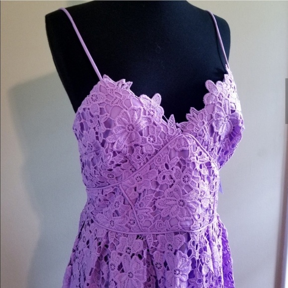 Donna Morgan Anthropologie Renata Purple Dress 169 - Picture 5 of 6